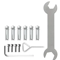 VEVOR Stainless Steel Transitional Handrail fit for Level Surface and 2 to 3 Adjustable Stair Indoor Outdoor Step Railings 441lb Capacity with Installation Kit Porch DIY, Silver
