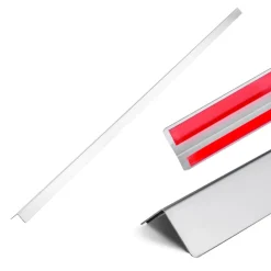 VEVOR Stainless Steel Wall Corner Protector, 1.5 x 1.5 x 96 inch, 10 Pack Metal Corner Guards, 304 Stainless Steel Edge Trim 90-Degree Angle for Home,Office,Commercial Wall Protection, with 3m Tape