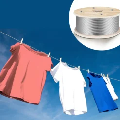 VEVOR 316 Stainless Steel Wire Rope 500ft Length, Steel Wire Cable 3/16 Inch, Steel Cable Railing Decking With 1x19 Strands Construction, 4700lbs Breaking Strength For Stair, Handrail, Clothesline