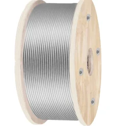VEVOR 316 Stainless Steel Wire Rope 500ft Length, Steel Wire Cable 3/16 Inch, Steel Cable Railing Decking With 1x19 Strands Construction, 4700lbs Breaking Strength For Stair, Handrail, Clothesline