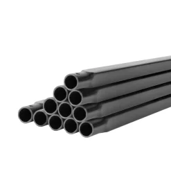 VEVOR Staircase Balusters 11 Pack, 44 Inch Durable Carbon Steel Stair Balusters, 0.5 Inch Indoor Square Metal Spindle Railing, Corrosion-Proof Hollow Deck Railing with Pre-Drilled Holes, Matte Black