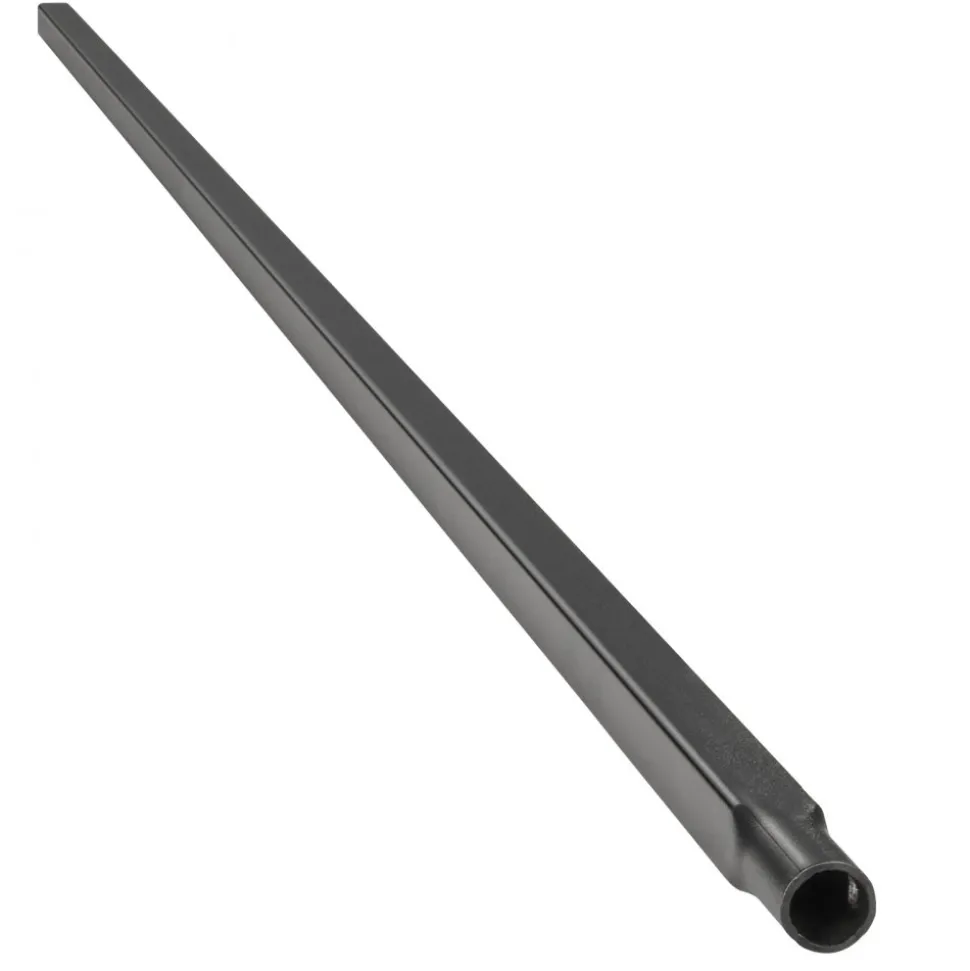 VEVOR Staircase Balusters 11 Pack, 44 Inch Durable Carbon Steel Stair Balusters, 0.5 Inch Indoor Square Metal Spindle Railing, Corrosion-Proof Hollow Deck Railing with Pre-Drilled Holes, Matte Black