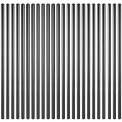 VEVOR Staircase Balusters 101 Pack, 26 In Aluminum Stair Balusters, 3/4 Inch Water-Proof Round Metal Spindle Railing, Hollow Deck Railing with Rail Caps & Screws for Stairs, Porch, Patio, Matte Black