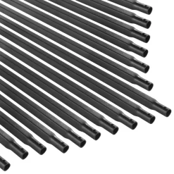 VEVOR Staircase Balusters 31 Pack, 44 Inch Durable Carbon Steel Stair Balusters, 0.5 Inch Indoor Square Metal Spindle Railing, Corrosion-Proof Hollow Deck Railing with Pre-Drilled Holes, Matte Black