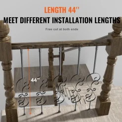VEVOR Staircase Metal Balusters, 44'' x 1/2