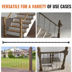 VEVOR Staircase Metal Balusters, 44'' x 1/2
