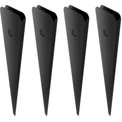 VEVOR Staircase Metal Balusters, 29.5'' x 1'' Flat Aluminum Alloy Decorative Banister Spindles, 51 Pack Deck Baluster with Screws, Classic Hollow Deck Railing Satin Black Powder Coated for Porch