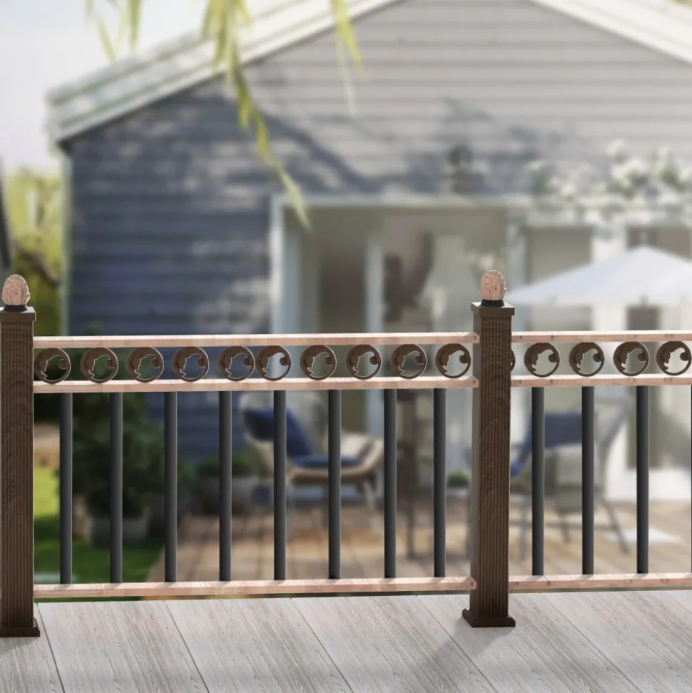 VEVOR Staircase Metal Balusters, 29.5'' x 1'' Flat Aluminum Alloy Decorative Banister Spindles, 51 Pack Deck Baluster with Screws, Classic Hollow Deck Railing Satin Black Powder Coated for Porch