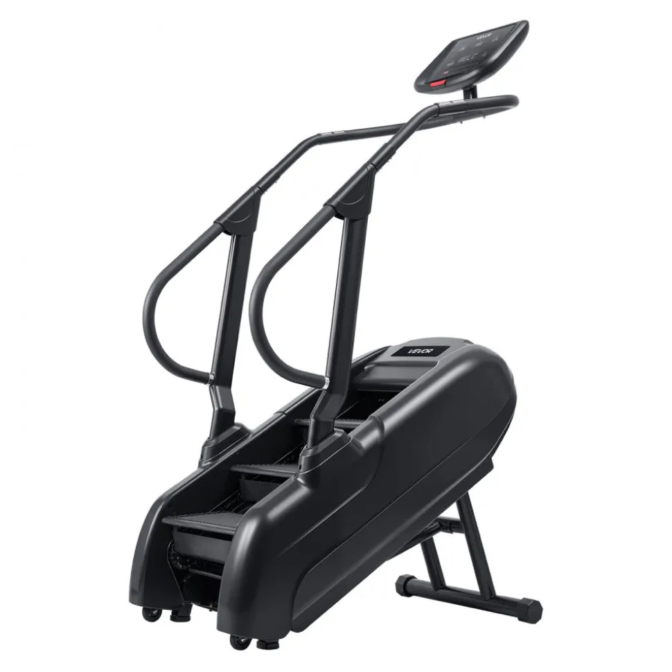 VEVOR Stair Stepper Machine, LED Screen Continuous Climbing Machines, Max Load 330 Lbs Stepping Climber for Home, 15 Speed Levels 28-168 Steps/Minute Stepmill Exercise for Cardio Lower Body