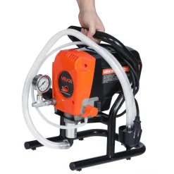 VEVOR Stand Airless Paint Sprayer, 900W, 3300PSI High Pressure Airless Sprayer, Cleaning Brush, Hose, Extension Rod, Nozzles, Electric Spray Paint Machine for Interior or Exterior of House, Fence