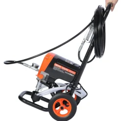VEVOR Stand Airless Paint Sprayer, 900W, 3300PSI High Pressure Airless Sprayer with Cart, Cleaning Brush, Hose, Extension Rod, Nozzles, Electric Spray Paint Machine for Interior or Exterior of House