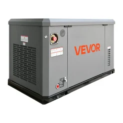 VEVOR Standby Generator, Dual Fuel Whole Home Generator, LPG 22Kw Max Power & Natural Gas 20Kw Max Power, Whole House Power Backup For Home Backup, Camping, AVR Voltage Regulation, LCD Display