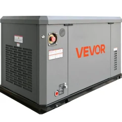 VEVOR Standby Generator, Dual Fuel Whole Home Generator, LPG 22Kw Max Power & Natural Gas 20Kw Max Power, Whole House Power Backup For Home Backup, Camping, AVR Voltage Regulation, LCD Display
