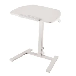 VEVOR Standing Desk, Adjustable Height Mobile Stand Up Desk with Tilting Desktop, 25.6 x 19 in Small Computer Sit Stand Workstation, 33 lbs Capacity, Pneumatic Lift for Home Office, Fully Assembled