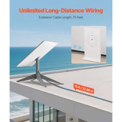 VEVOR Starlink Gen 2 Cable, 75 FT, 24 AWG Copper Core, Durable Extension Cable for Standard Generation 2, Compatible with Starlink Rectangular Satellite V2, Flexible Wiring for RV, Backyard or Camping
