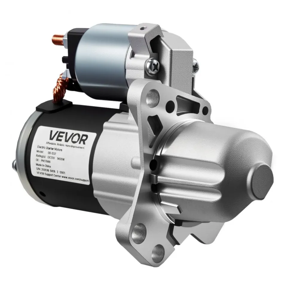 VEVOR Starter 17986, Starter Motor Replacement Compatible with Buick 3.6L V6 06-08, Cadillac SRX 3.0L V6 10-11, Chevrolet 3.6L V6 09-17, GMC Pontiac Saturn Suzuki, OEM 12588493 M000T35871 31100-78J00