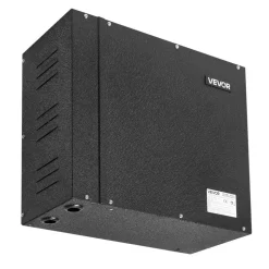 VEVOR Steam Generator, 9 kW Steam Shower System with Controller for Home Sauna Bath Spa, Commercial Auto Drain Kit with Overheat, Dry-Run & Overpressure Protection, 10 Min to 24h Efficient, Black