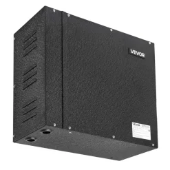VEVOR Steam Generator, 6 kW Steam Shower System with Controller for Home Sauna Bath Spa, Commercial Auto Drain Kit with Overheat, Dry-Run & Overpressure Protection, 10 Min to 24h Efficient, Black
