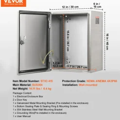 VEVOR Steel Electrical Box, 16