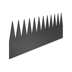 VEVOR Steel Landscape Edging, 3 Packs 40 x 8 in Rust-Resistant Metal Landscape Edging, Bendable Garden Edging Border, Heavy Duty Lawn Edging, Easy-to-Install, Flower Bed Yard Pathway Divider Black