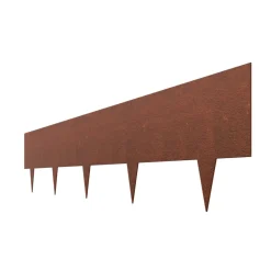 VEVOR Steel Landscape Edging, 6 Packs 40 x 8 in Weather-Resistant & Pre-Rust Metal Landscape Edging, Bendable Garden Edging Border, Shark Spike, Lawn Edging for Flower Bed Yard Pathway Divider