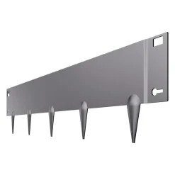 VEVOR Steel Landscape Edging, 5 Packs 39 x 5 in Rust-Resistant Metal Landscape Edging, Bendable Garden Edging Border, Heavy Duty Lawn Edging, Easy-to-Install, Flower Bed Yard Pathway Divider Dark Gray