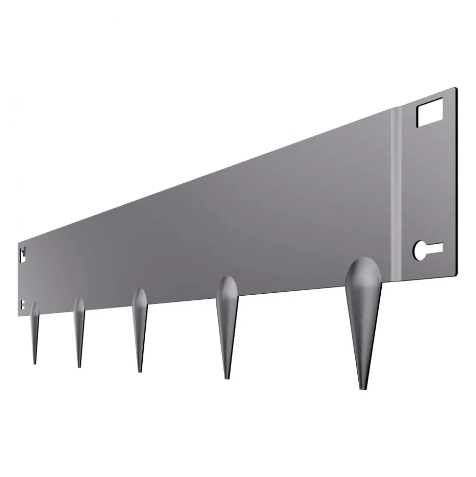 VEVOR Steel Landscape Edging, 5 Packs 39 x 5 in Rust-Resistant Metal Landscape Edging, Bendable Garden Edging Border, Heavy Duty Lawn Edging, Easy-to-Install, Flower Bed Yard Pathway Divider Dark Gray