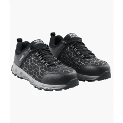 VEVOR Steel Toe Shoes for Men, US Size 8.5 Wide, Men’s Cushion Sport Safety Toe Athletic Work Shoe, Indestructible Safety Sneakers Lightweight,Breathable Industry Construction Work Shoes, Black