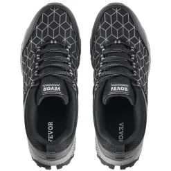 VEVOR Steel Toe Shoes for Men, US Size 10, Men’s Cushion Sport Safety Toe Athletic Work Shoe, Indestructible Safety Sneakers Lightweight,Breathable Industry Construction Work Shoes, Black
