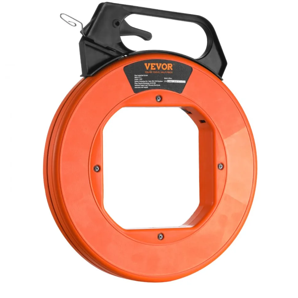 VEVOR Steel Wire Puller, 240ft, 1/8in, with Enhanced Housing & Handle, Simplified Cable Pulling Device, Adaptable for Wall & Electrical Conduit Wiring, Insulated