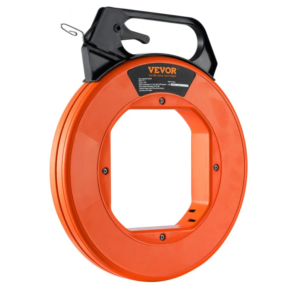 VEVOR Steel Wire Puller, 240ft, 1/8in, with Enhanced Housing & Handle, Simplified Cable Pulling Device, Adaptable for Wall & Electrical Conduit Wiring, Insulated