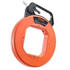 VEVOR Steel Wire Puller, 240ft, 1/8in, with Enhanced Housing & Handle, Simplified Cable Pulling Device, Adaptable for Wall & Electrical Conduit Wiring, Insulated