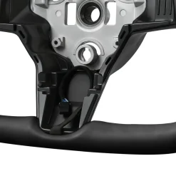 VEVOR Steering Wheel for 2016-2023 Tesla Model 3, Carbon Fiber Steering Wheel D-Shaped Flat-Bottom with Heating Function, Leather Grip with Non-Slip Texture, Accessories Replacement for Model 3, Black