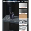 VEVOR Step Drill Bit, 1/4 to 3/4 inch, 1/4 inch Hex Shank, TiAlN Coating Cobalt HSS High Speed Steel, Four Spiral Flute Step Bit for Metal, Stainless Steel, Aluminum, Wood, Plastic, Fiberglass