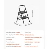 VEVOR 5 Step Ladder, Folding Step Stool with Wide Anti-Slip Pedal, Tool Tray, Dual Side Handrails, 600 lbs Capacity Portable Steel Ladder, Multi-Use for Kitchen, Home, Household and Office, Black