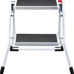 VEVOR Step Ladder 2-Step 330lbs Capacity, Ergonomic Folding Steel Step Stool with Wide Anti-Slip Pedal, Sturdy Step Stool for Adults Toddlers, Multi-Use for Household, Kitchen, Office, RVs