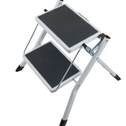VEVOR Step Ladder 2-Step 330lbs Capacity, Ergonomic Folding Steel Step Stool with Wide Anti-Slip Pedal, Sturdy Step Stool for Adults Toddlers, Multi-Use for Household, Kitchen, Office, RVs