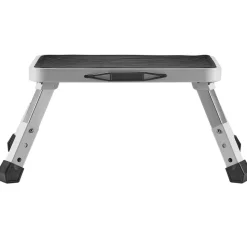 VEVOR Step Stool 1-Step 330lbs Capacity, Folding Steel Step Ladder 3 Adjustable Height, Portable Toddler Step Stools for Adults, Non-Slip Sturdy Step Ladders for Office, RVs, Pets, Bathrooms,Bedrooms
