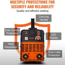 VEVOR Stick Welder, 200A ARC/Lift TIG 2-IN-1 Welding Machine with IGBT Inverter 110V/220V Portable MMA Welder Machine with Hot Start, Arc force and Anti-Stick