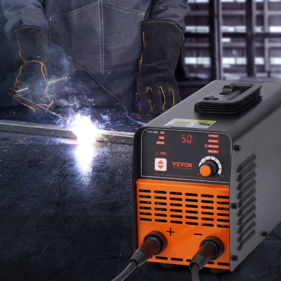 VEVOR Stick Welder, 200A ARC/Lift TIG 2-IN-1 Welding Machine with IGBT Inverter 110V/220V Portable MMA Welder Machine with Hot Start, Arc force and Anti-Stick