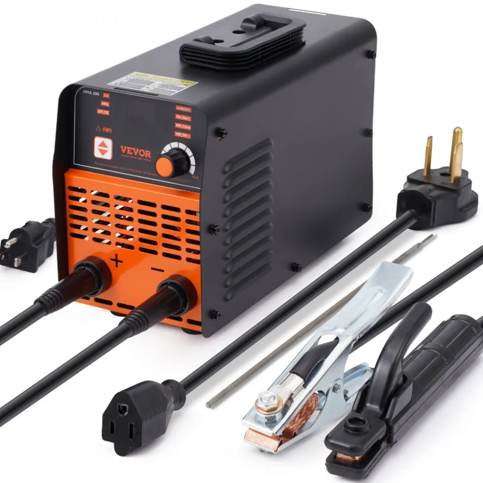 VEVOR Stick Welder, 200A ARC/Lift TIG 2-IN-1 Welding Machine with IGBT Inverter 110V/220V Portable MMA Welder Machine with Hot Start, Arc force and Anti-Stick