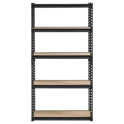 VEVOR Storage Shelves, 2000 lbs, 5 Tier Garage Storage Shelving, 16" D x 32" W x 62.8" H Adjustable Metal Shelves for Garage Shelves Utility Rack Shelf, Ideal for Kitchen, Warehouse, Basement, Black