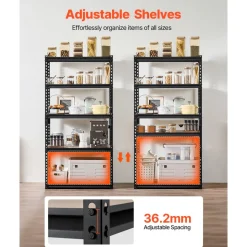 VEVOR Storage Shelves, 2000 lbs, 5 Tier Garage Storage Shelving, 16
