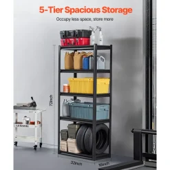 VEVOR Storage Shelves, 2000 lbs, 5 Tier Garage Storage Shelving, 16