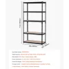 VEVOR Storage Shelves, 2000 lbs, 5 Tier Garage Storage Shelving, 16" D x 36" W x 71.4" H Adjustable Metal Shelves for Garage Shelves Utility Rack Shelf, Ideal for Kitchen, Warehouse, Basement, Black