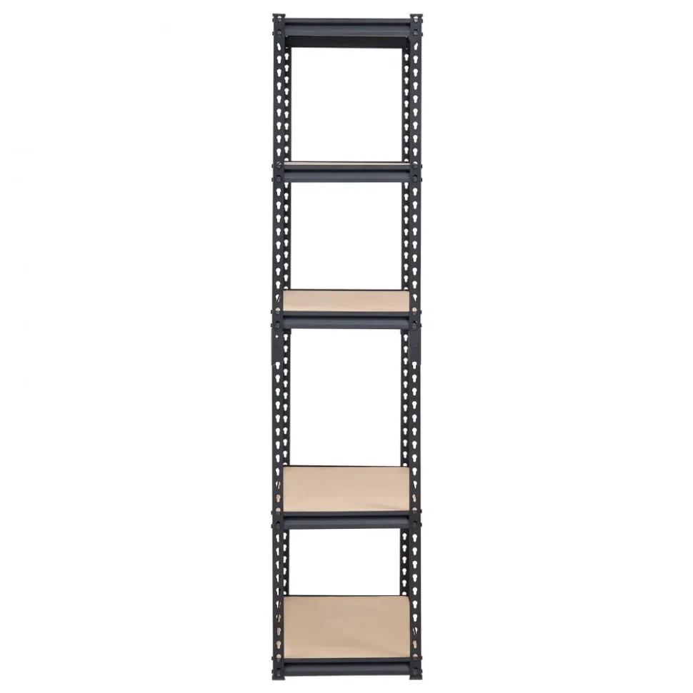 VEVOR Storage Shelves, 2000 lbs, 5 Tier Garage Storage Shelving, 16" D x 36" W x 71.4" H Adjustable Metal Shelves for Garage Shelves Utility Rack Shelf, Ideal for Kitchen, Warehouse, Basement, Black