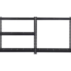 VEVOR Storage Shelves, 2000 lbs, 5 Tier Heavy Duty Garage Shelving, 16" D x 36" W x 72" H Adjustable Metal Shelves for Industrial Shelving Unit Utility Shelf, for Kitchen, Warehouse, Basement, Black