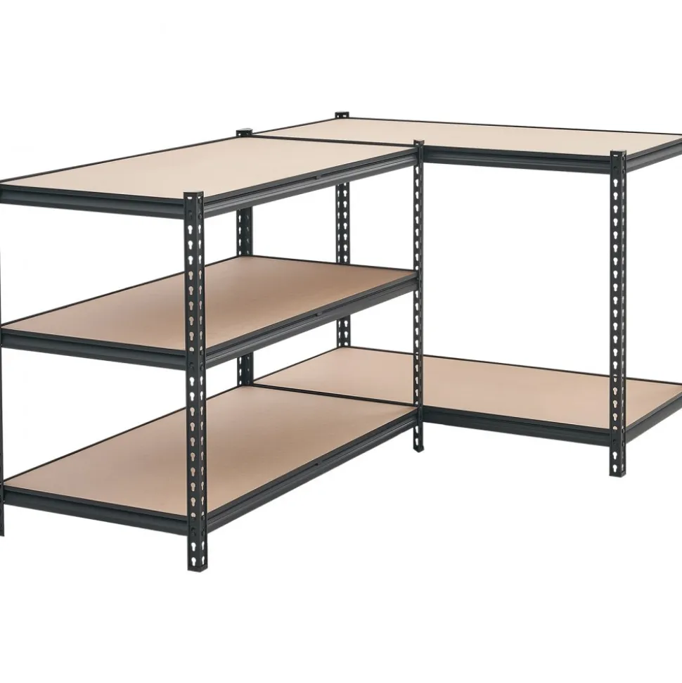 VEVOR Storage Shelves, 5-Tier Adjustable, 3000 lbs Capacity, Heavy Duty Garage Storage Shelving Unit, Metal Utility Rack Shelf, for Garage Workshop Warehouse Basement, 48.35" W x 24.37" D x 71.38" H