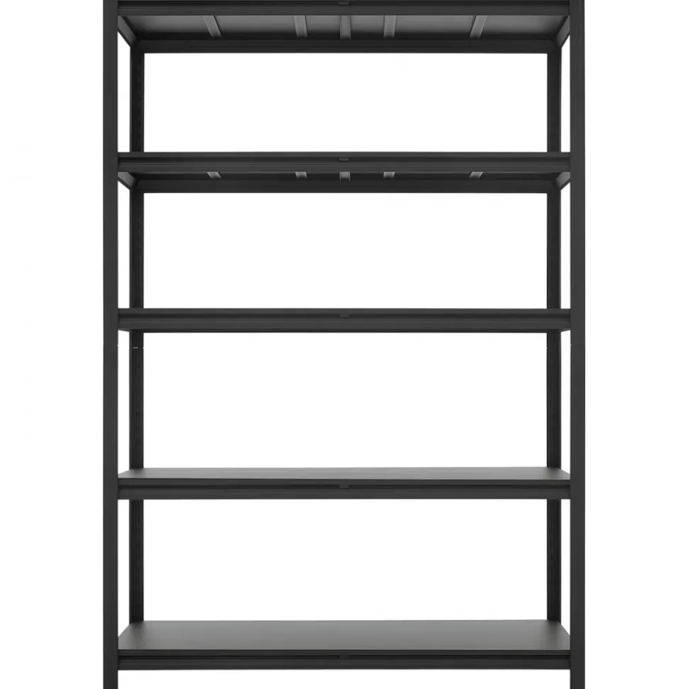VEVOR Storage Shelves, 5-Tier Adjustable, 3000 lbs Capacity, Heavy Duty Garage Storage Shelving Unit, Metal Utility Rack Shelf, for Garage Workshop Warehouse Basement, 48.43" W x 20.55" D x 71.38" H