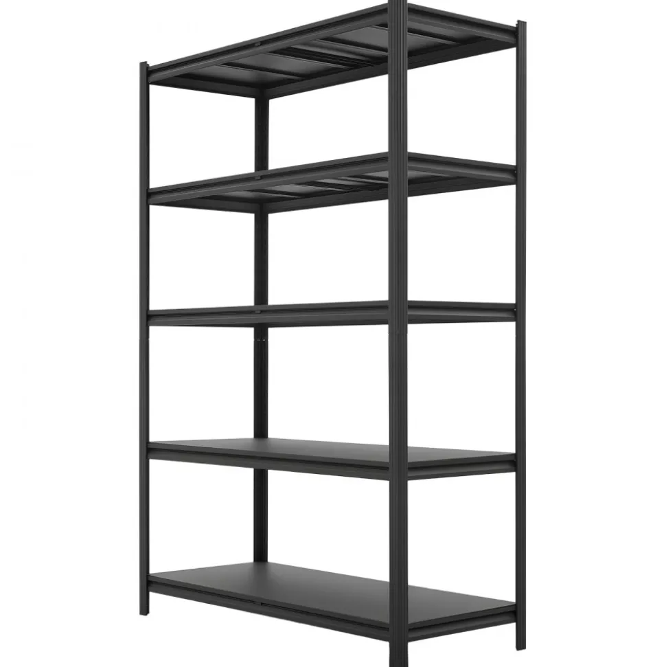 VEVOR Storage Shelves, 5-Tier Adjustable, 3000 lbs Capacity, Heavy Duty Garage Storage Shelving Unit, Metal Utility Rack Shelf, for Garage Workshop Warehouse Basement, 48.43" W x 20.55" D x 71.38" H